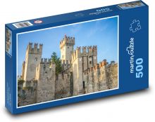 Schloss Scaliger in Sirmione - Italien Puzzle 500 Teile - 46 x 30 cm