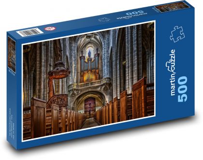 Francie - Katedrála - Puzzle 500 dílků, rozměr 46x30 cm