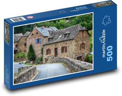 Francie - Staré domy - Puzzle 500 dílků, rozměr 46x30 cm