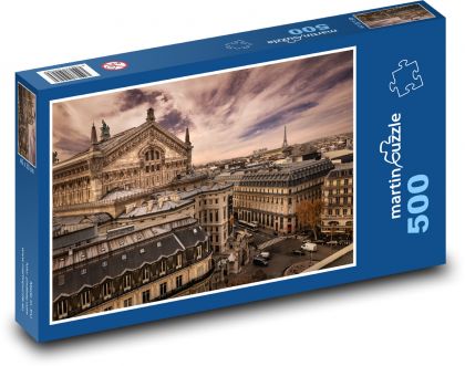 Francie - Paříž - Puzzle 500 dílků, rozměr 46x30 cm