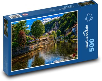 France - Brantome, the river - Puzzle of 500 pieces, size 46x30 cm 