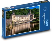 Francúzsko - Brantome, kláštor Puzzle 500 dielikov - 46 x 30 cm 