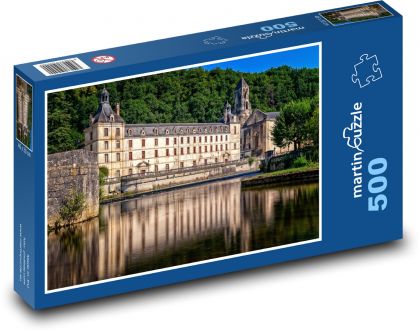 Francie - Brantome, klášter - Puzzle 500 dílků, rozměr 46x30 cm