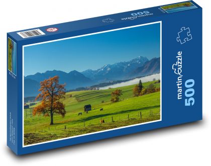 Alpy jesienią, Bawaria - Puzzle 500 elementów, rozmiar 46x30 cm