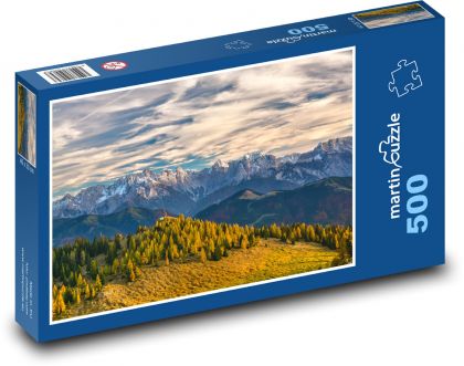 Mountain views in Austria - Puzzle of 500 pieces, size 46x30 cm 