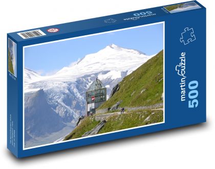 Rakúsko - Na Grossglockner, Alpy - Puzzle 500 dielikov, rozmer 46x30 cm 