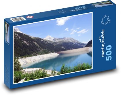 Rakousko - Alpy - Puzzle 500 dílků, rozměr 46x30 cm