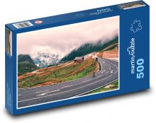 Hochgebirgsstraße in Österreich Puzzle 500 Teile - 46 x 30 cm