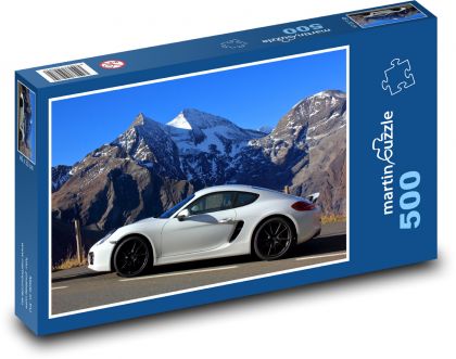 Rakousko - Porsche v Alpách - Puzzle 500 dílků, rozměr 46x30 cm