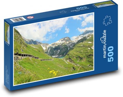 Rakúska horská krajina - Puzzle 500 dielikov, rozmer 46x30 cm 