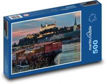 Loď na Dunaji v Bratislavě Puzzle 500 - 46x30 cm