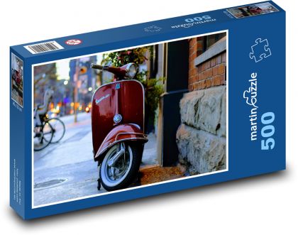 Scooter - Vespa, Italy - Puzzle of 500 pieces, size 46x30 cm 