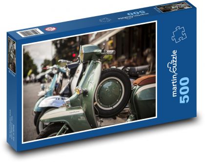 Skútr - Lambretta, Itálie - Puzzle 500 dílků, rozměr 46x30 cm