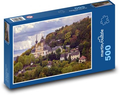 Malerisches Kloster in der Herbstlandschaft - Puzzle - 500 Teile