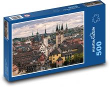 Německé historické město Würzburg Puzzle 500 dílků - 46 x 30 cm