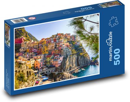 Talianske mesto na skalách - Puzzle 500 dielikov, rozmer 46x30 cm 