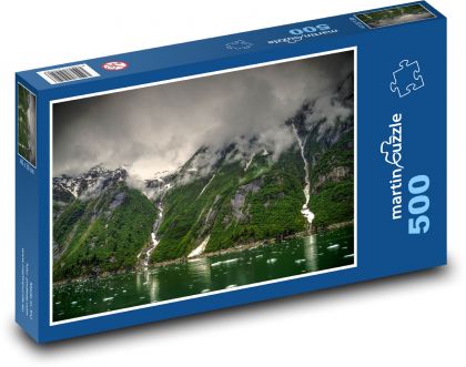 Aljaška - Tracy Arm - Puzzle 500 dílků, rozměr 46x30 cm