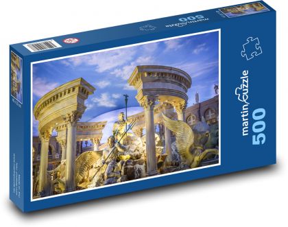 Fontána v Caesars Palace - Las Vegas - Puzzle 500 dielikov, rozmer 46x30 cm 