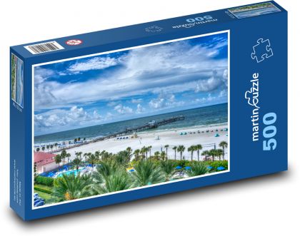 Pláž v USA - Puzzle 500 dielikov, rozmer 46x30 cm 