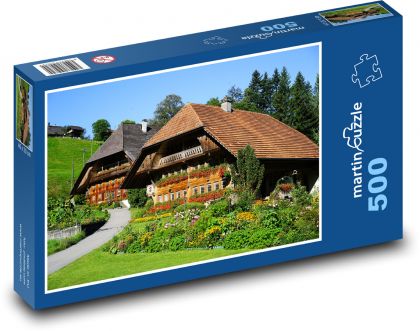 Rakúsko - farma - Puzzle 500 dielikov, rozmer 46x30 cm 