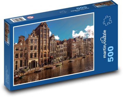 Historic City of Amsterdam - Puzzle of 500 pieces, size 46x30 cm 