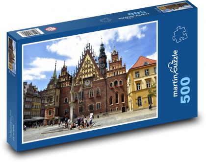 Polska - Wrocław - Puzzle 500 elementów, rozmiar 46x30 cm