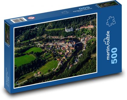 Czechy, Rožmberk nad Vltavou - Puzzle 500 elementów, rozmiar 46x30 cm
