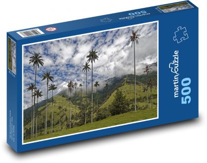 Palmy karibskej Kolumbie - Puzzle 500 dielikov, rozmer 46x30 cm 