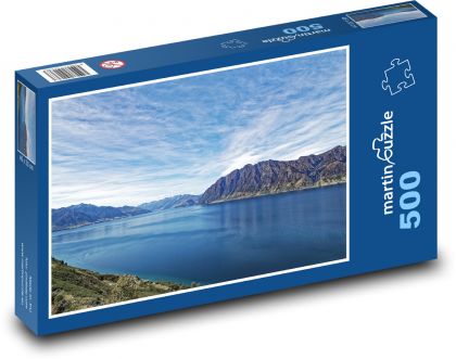 Blue Lake in New Zealand - Puzzle of 500 pieces, size 46x30 cm 