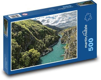 Rzeka i natura Zelandii - Puzzle 500 elementów, rozmiar 46x30 cm