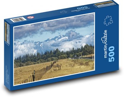 Nový Zéland - hory - Puzzle 500 dílků, rozměr 46x30 cm