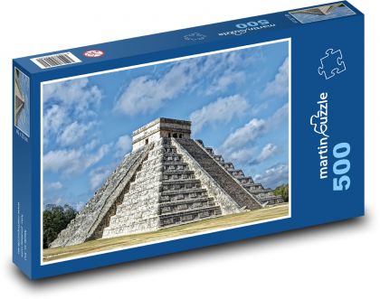 Pyramid of the Sun in Mexico - Puzzle of 500 pieces, size 46x30 cm 