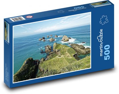 Nový Zéland - Nugget point - Puzzle 500 dílků, rozměr 46x30 cm