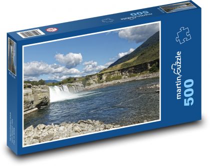 Nový Zéland - Maruia Falls - Puzzle 500 dílků, rozměr 46x30 cm