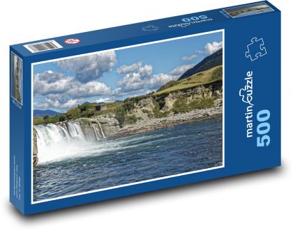 Nový Zéland - vodopád - Puzzle 500 dielikov, rozmer 46x30 cm 