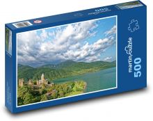 Gruzie - hrad Ananuri Puzzle 500 dílků - 46 x 30 cm
