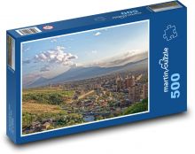 Výhled na město Jerevan - Arménie Puzzle 500 - 46x30 cm