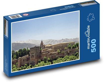 Španělsko - Granada - Puzzle 500 dílků, rozměr 46x30 cm