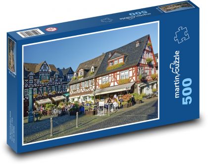 Restaurants in Braunfels, Germany - Puzzle of 500 pieces, size 46x30 cm 