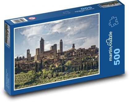Itálie - Toskánsko - Puzzle 500 dílků, rozměr 46x30 cm