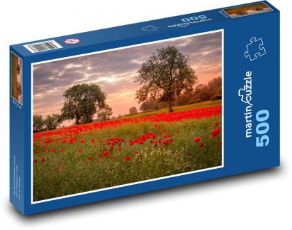 Ackworth, Makové Pole - Puzzle 500 dílků, rozměr 46x30 cm