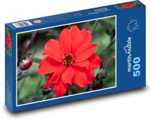 Červená květina Puzzle 500 dílků - 46 x 30 cm
