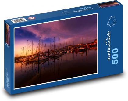 Boats, harbor - Puzzle of 500 pieces, size 46x30 cm 