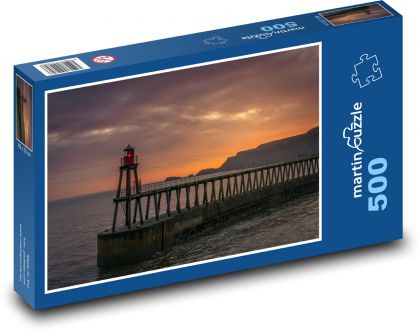 Leuchtturm am Sunset Pier - Puzzle - 500 Teile