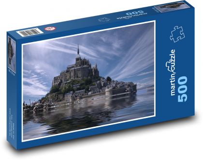 Francúzsko - Mont Saint Michel - Puzzle 500 dielikov, rozmer 46x30 cm 