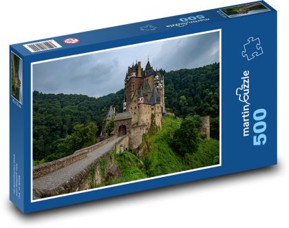 Sasko - hrad Eltz - Puzzle 500 dílků, rozměr 46x30 cm