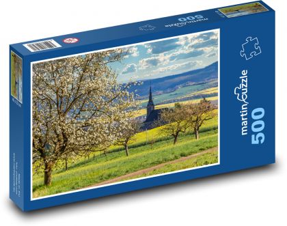 Blooming trees - Puzzle of 500 pieces, size 46x30 cm 