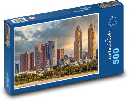 Skyscrapers in Dubai - Puzzle of 500 pieces, size 46x30 cm 