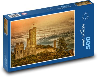 Německo - hrad Monreal - Puzzle 500 dílků, rozměr 46x30 cm