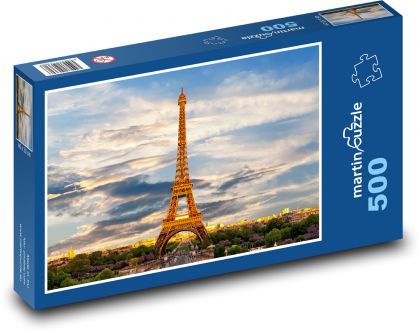 Paris - Eiffel Tower - Puzzle of 500 pieces, size 46x30 cm 